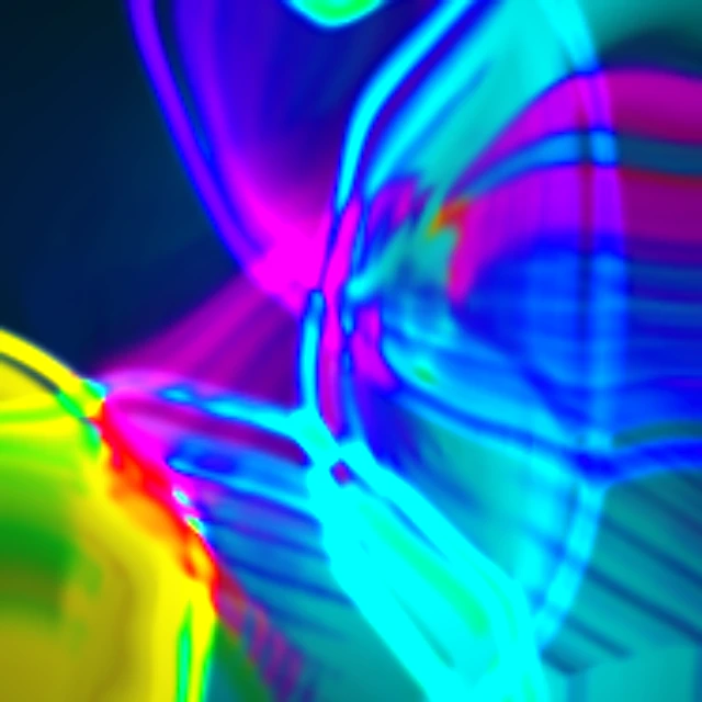Preview of the Chromatic Shock Fronts audio-reactive visual