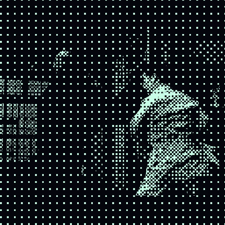 Preview of the Dithering audio-reactive visual