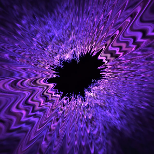 Custom audio-reactive visual generated inside VVavy