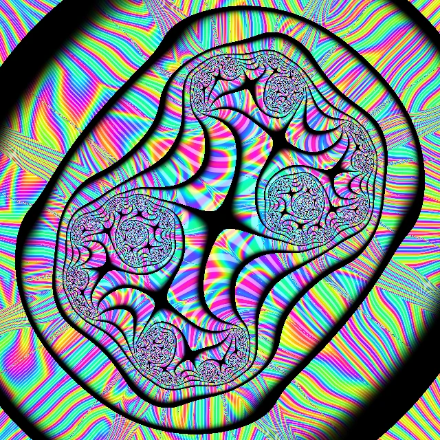 Preview of the Iridescent Fractal Orbit audio-reactive visual