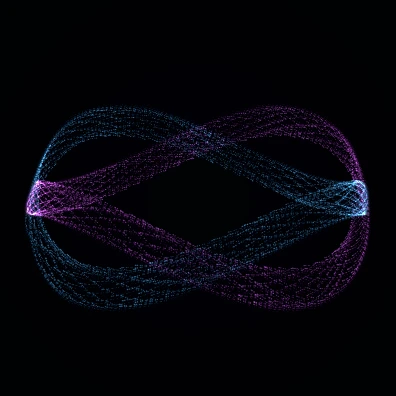Preview of the Magnetic Silk audio-reactive visual