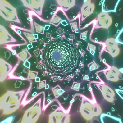 Neon Tunnel Kaleidoscope thumbnail