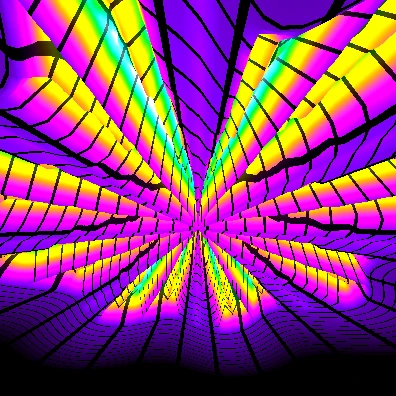 Preview of the Prism Starwell audio-reactive visual