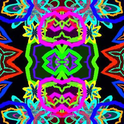 Preview of the Quad Riot audio-reactive visual