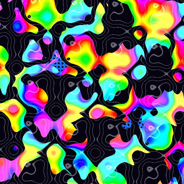 Preview of the Rainbow Chaos Stars audio-reactive visual