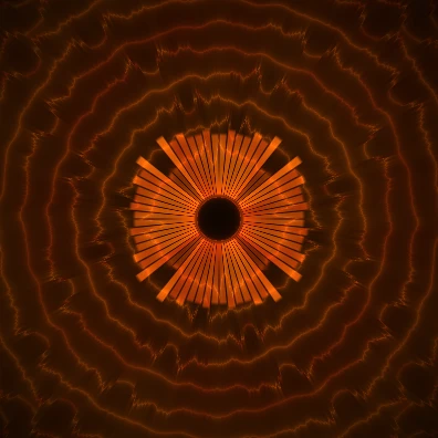 Preview of the Solar Flare audio-reactive visual