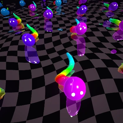 Preview of the Squiglies audio-reactive visual